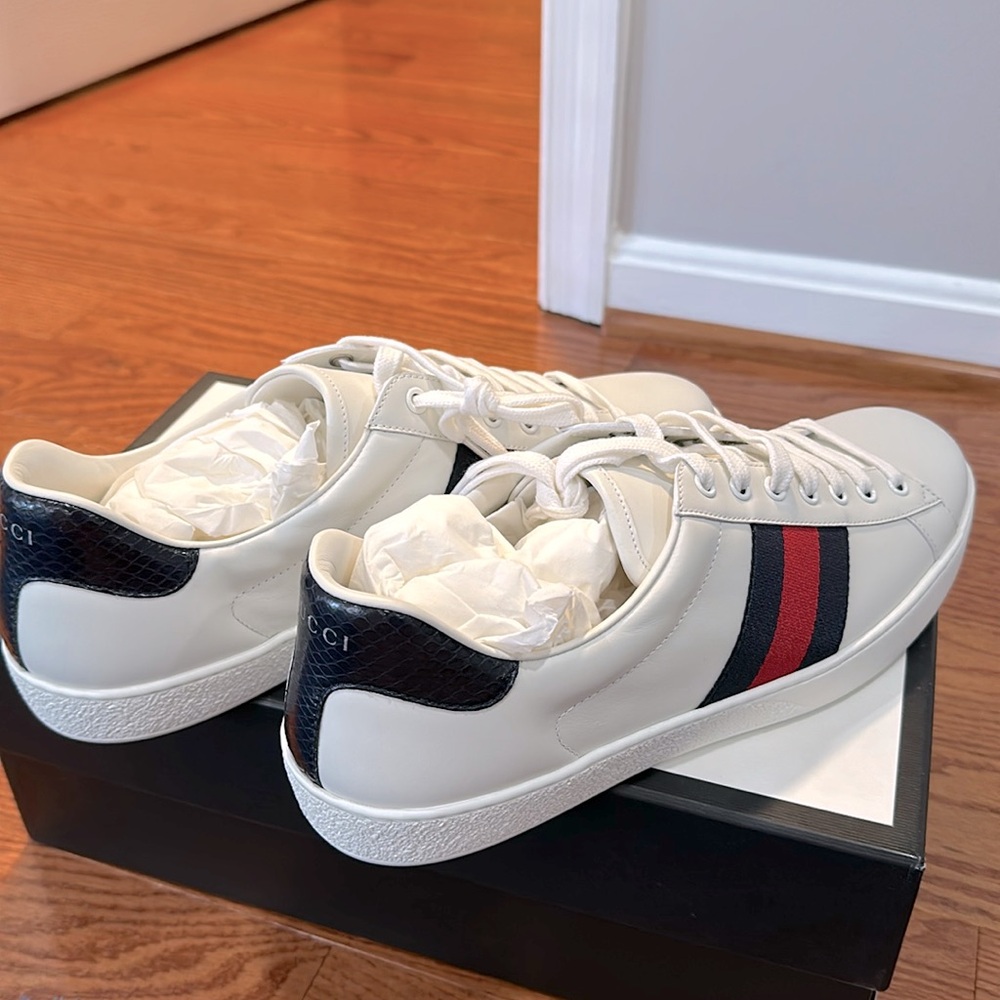 Gucci bianco sneakers never worn